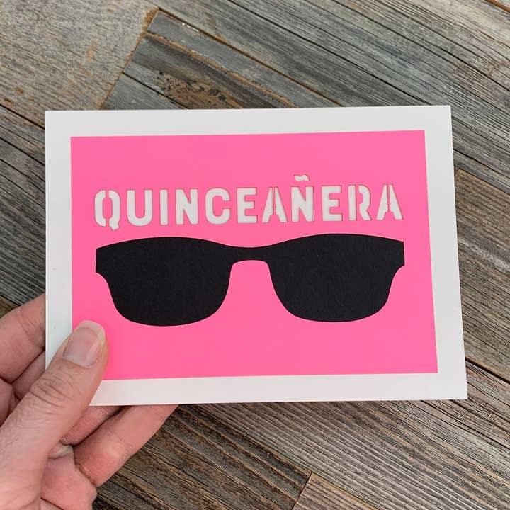 Quinceañera 15th Birthday Fiesta Latina Card for wholesale by Louise Lauret