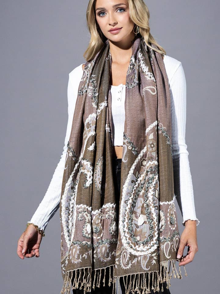 100% Viskose Cedergrøn Tørklæde for engroshandel hos Marionette