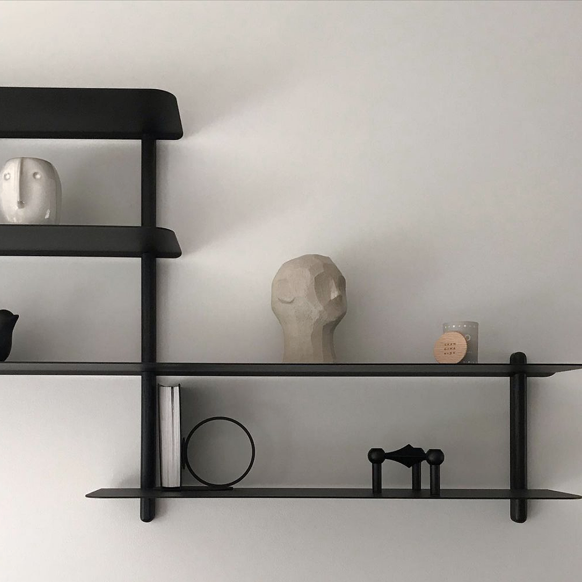 Studio Nordhaven - Wholesale Wall Mounted Shelf - NIVO Shelf Small B - black ash/black1