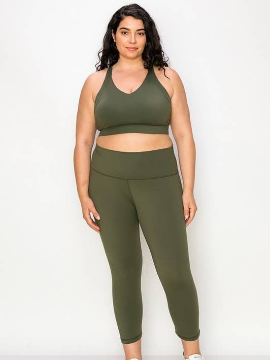 Sport-BH och Capri Leggings Träningsset för wholesale av Yelete