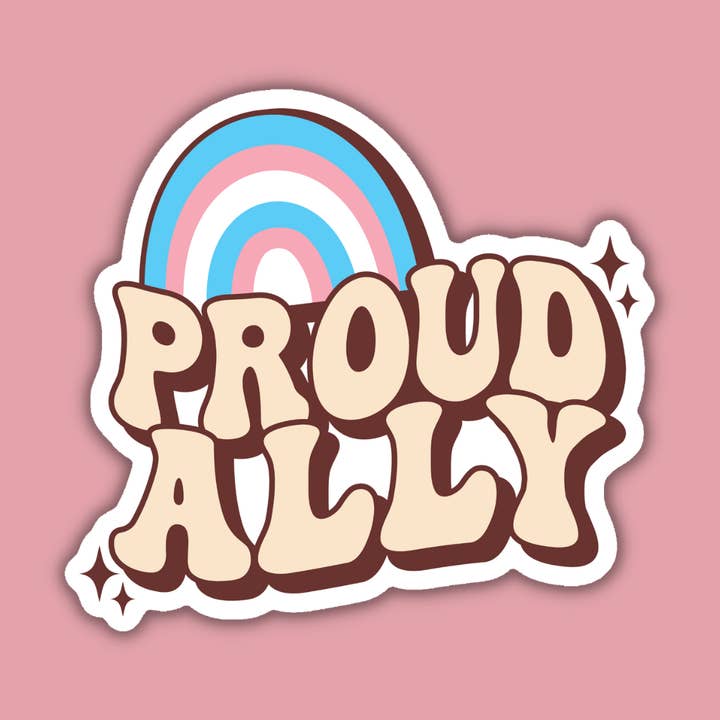 Indigo Maiden - Wholesale Sticker - Proud Trans Ally Sticker