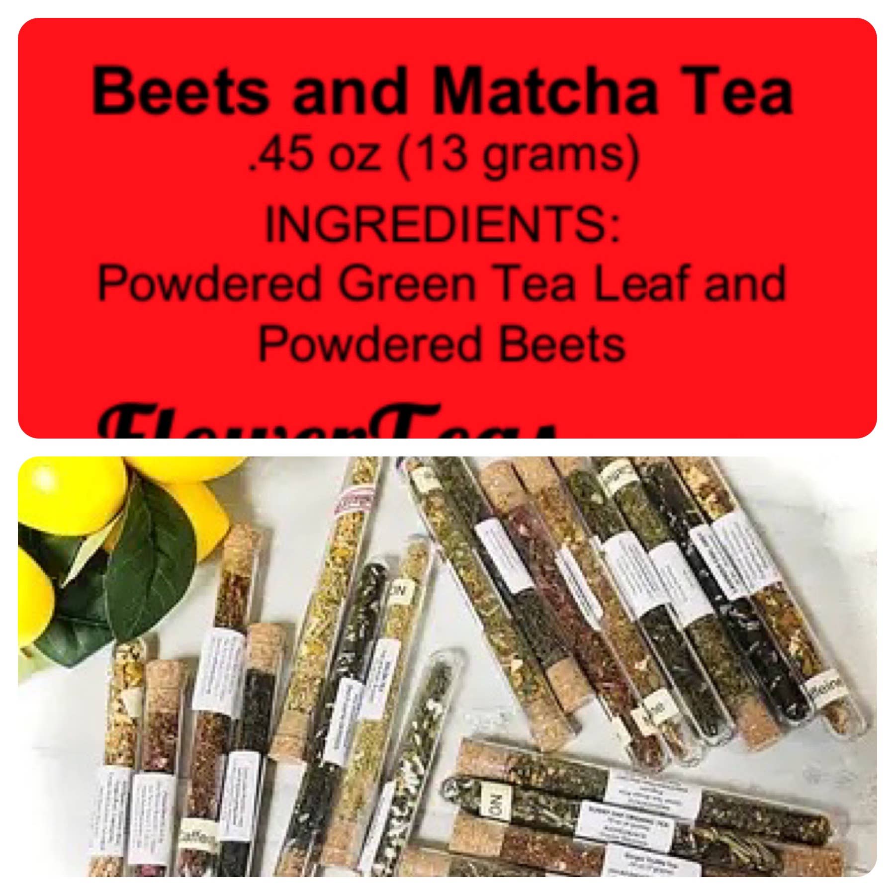 FlowerTeas - Venta al por mayor Tés a granel - Té suelto y mezclas de Matcha en tubos de ensayo34