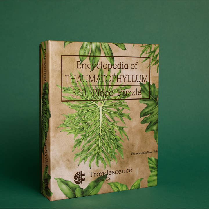 Frondescence Puzzle Co. - Wholesale Puzzle - Adult - Encyclopedia THAUMATOPHYLUM Puzzle | 520 Piece Puzzle