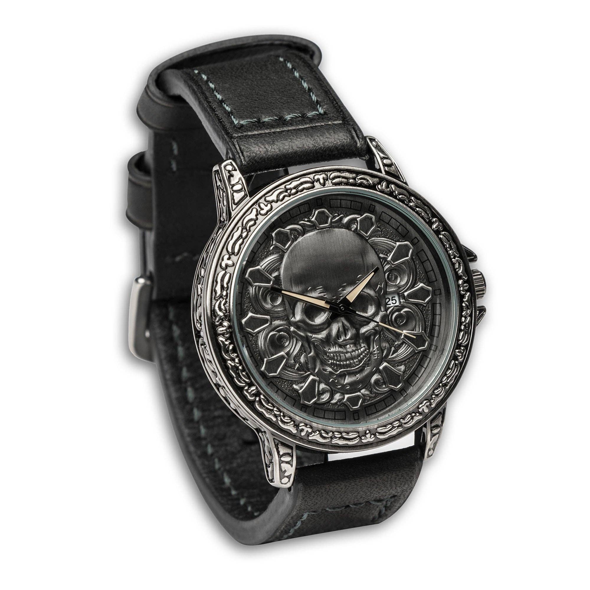 Zapps Clothing - Wholesale Wrist Watch - Unisex - Skullistic 3D Carved Skull Unisex Watch7
