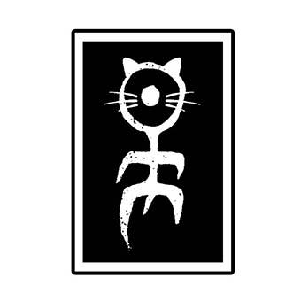 Einsturzende Miaubauten Sticker for wholesale by Gothicat