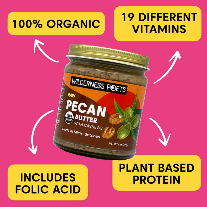 Wilderness Poets - Wholesale Nut Butter - Organic Pecan Butter