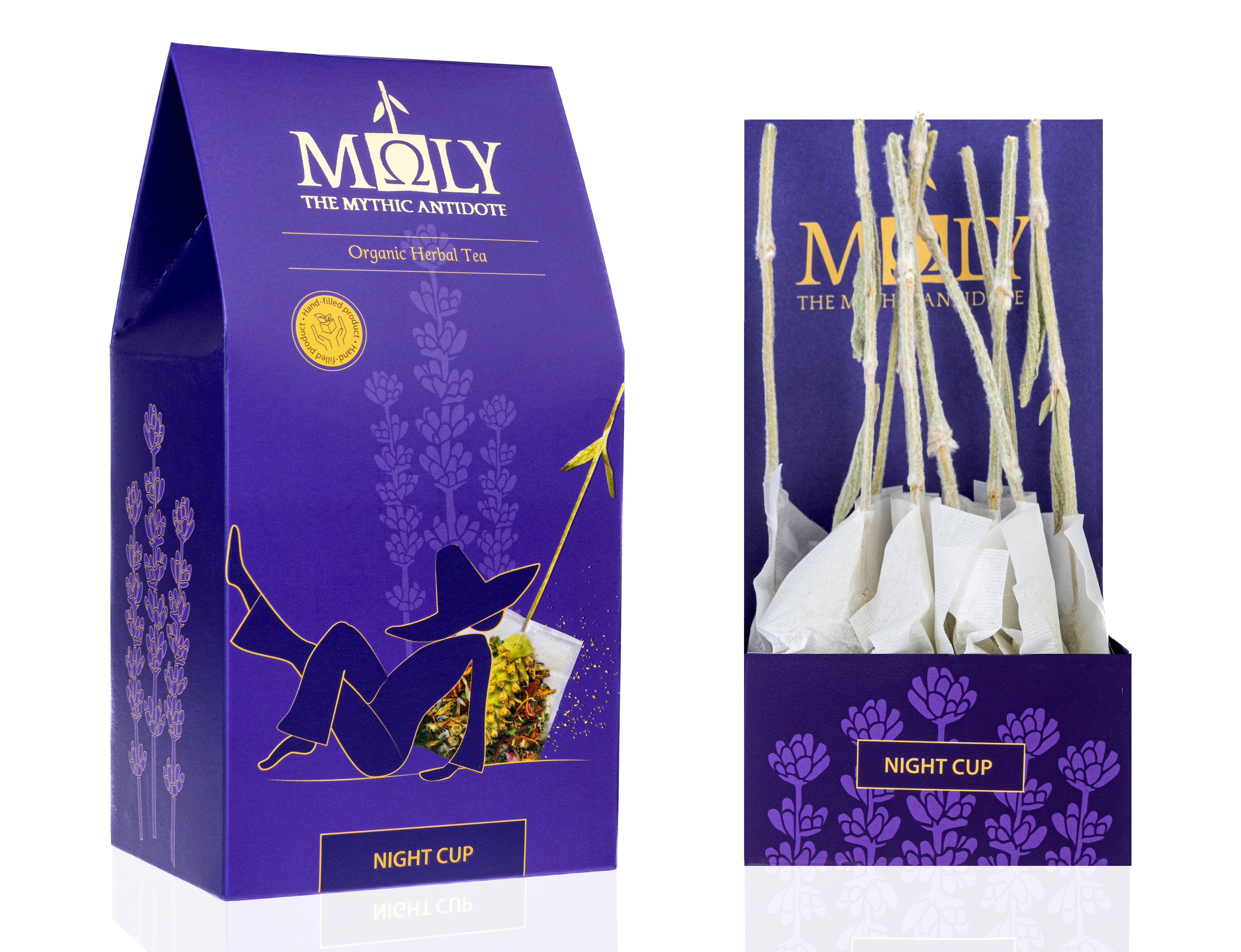 Moly the mythic antidote - Wholesale Health/Detox Tea - Organic Herbal Tea <Night cup>/tea bag with real herbal stem1