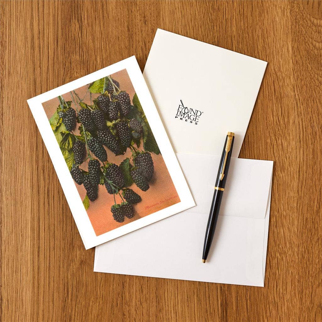 Found Image Press - Wholesale Stationery/Notecard Set - Greeting Card FR-29 Blackberries1