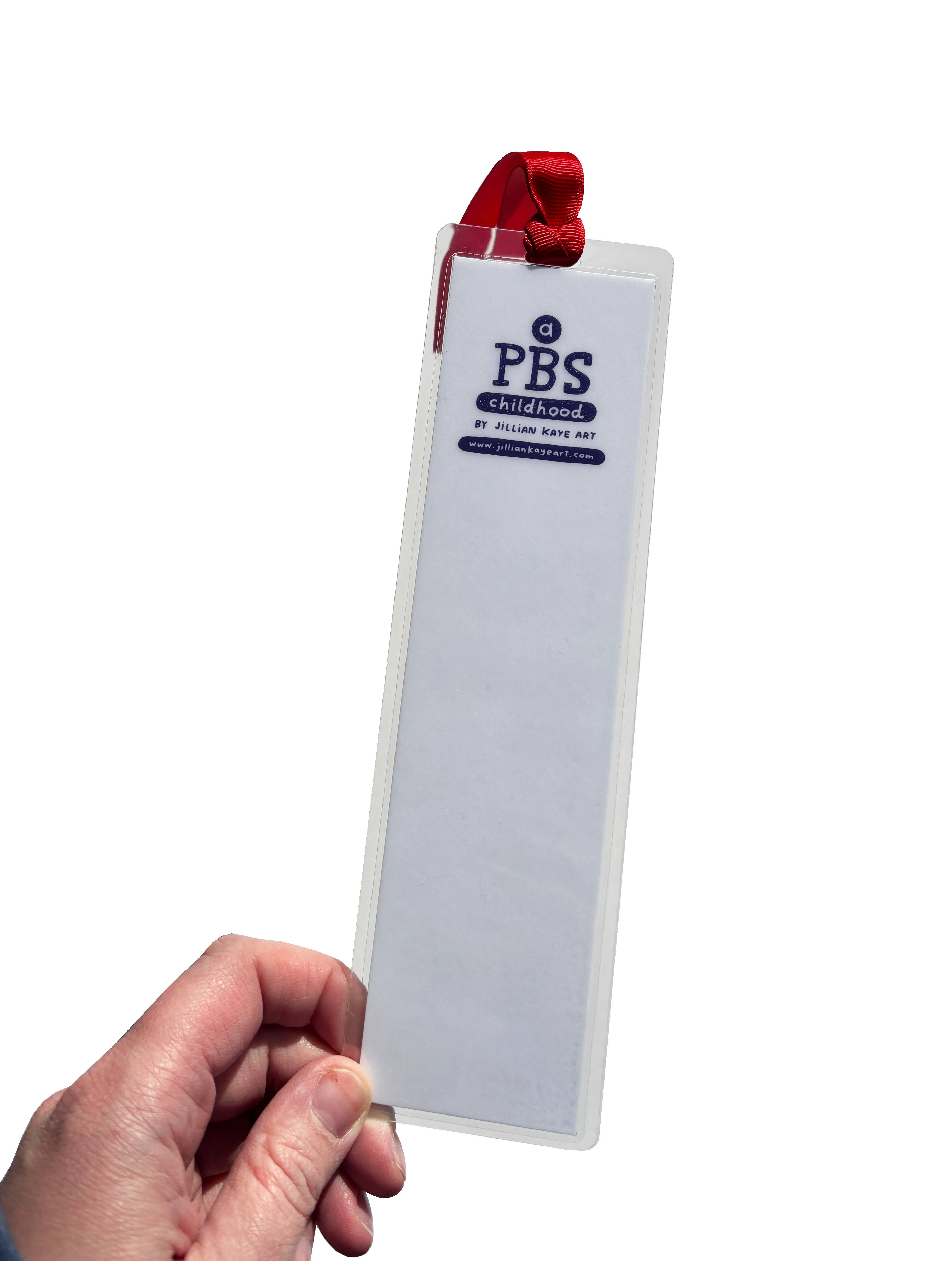 Jillian Kaye Art - Wholesale Bookmark - A PBS Childhood Laminated Bookmark with Ribbon3