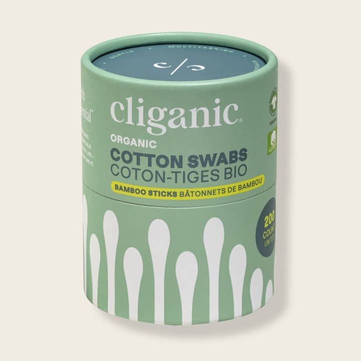 Cliganic - Wholesale Cotton Swab/Q-Tip - Organic Cotton Swabs - Bamboo Sticks1