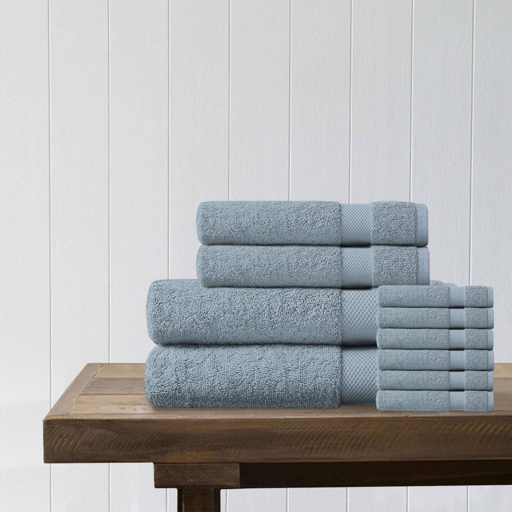 Delara - Wholesale Towel Set - 100% Organic Cotton Quick Dry Starter Bath Set63