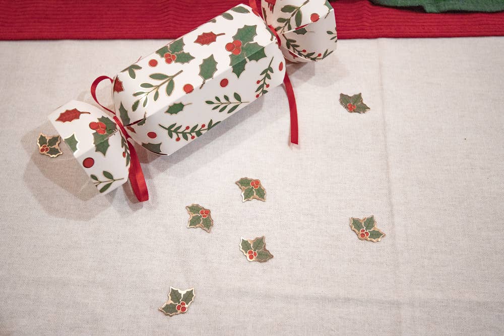 Tim&Puce Factory - Vendita all'ingrosso Coriandoli - Confetti da tavola natalizi a forma di agrifoglio2