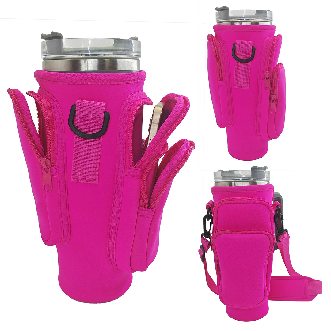UNISHE - Wholesale Sporting Accessories - Adjustable Outdoor Insulated 40oz Bottle Holder ZK32889
