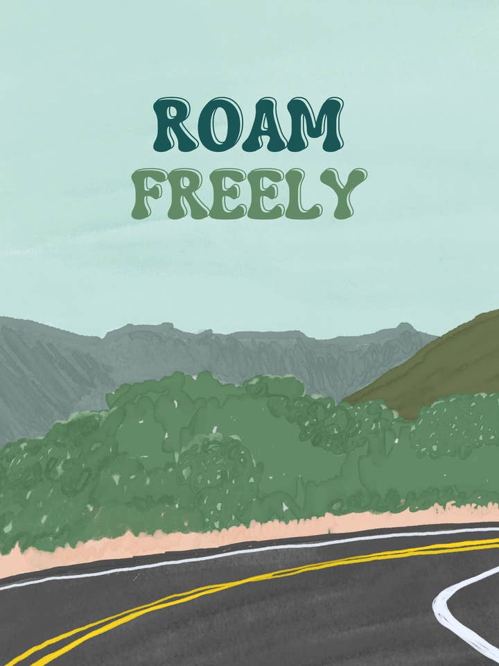 Roam Freely Art Print for wholesale by Cruisin' + Campfires