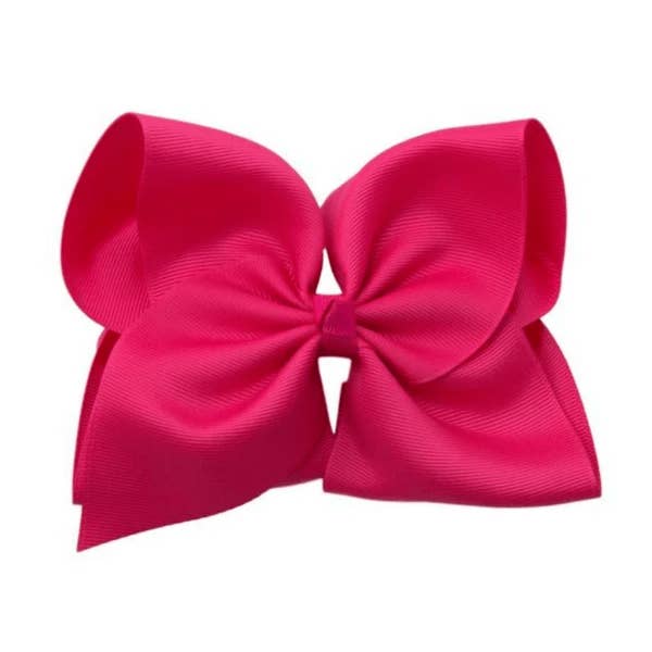 The Solid Bow - Wholesale Hair Bow - Kids - 6 inch Solid Grosgrain Bow/Alligator Clip13