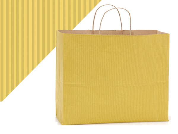 Nashville Wraps - Wholesale Gift Bag - Recycled Shadow Stripe Kraft Paper Retail Shopping Bags8