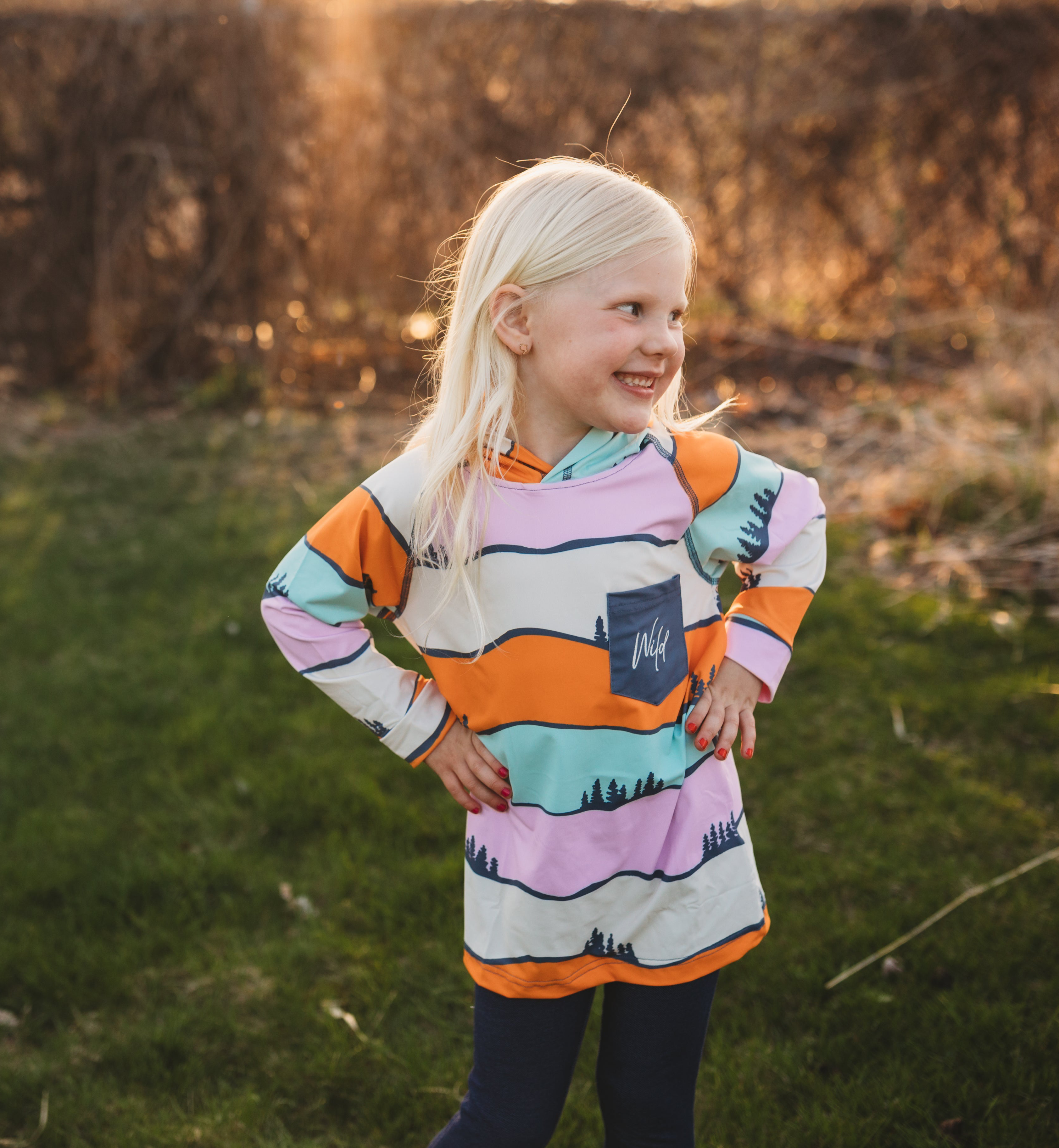 Keep the Littles Wild - Wholesale T-Shirt - Kids - Hills UV shirt5