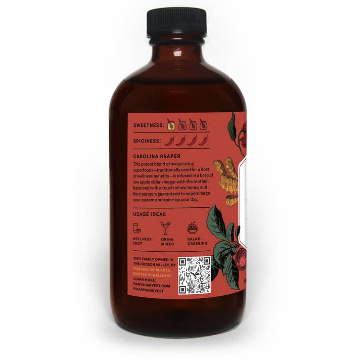 Hany's Harvest Inc - Wholesale Wellness Juice/Tonic - Carolina Reaper Fire Cider – Extra Hot Immune Wellness Tonic1