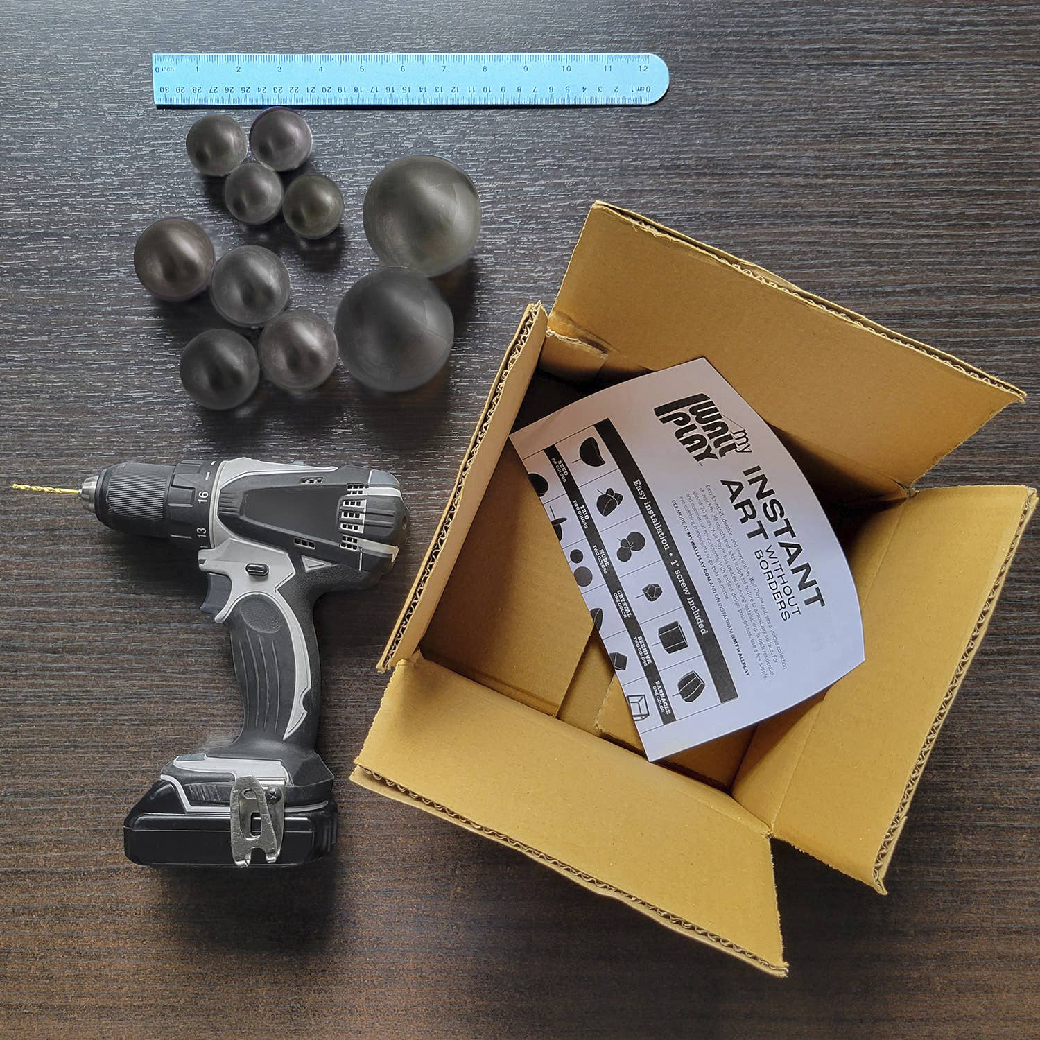 Gold Leaf Design Group – Engroshandel 3D-vægkunst – Wall Play™: Orb, Mica Mat, Sæt/103