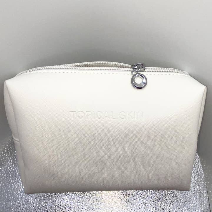 Topical Skin LLC - Wholesale Makeup/Cosmetic Bag - Vegan Saffiano Leather Classic Cosmetic Bag4