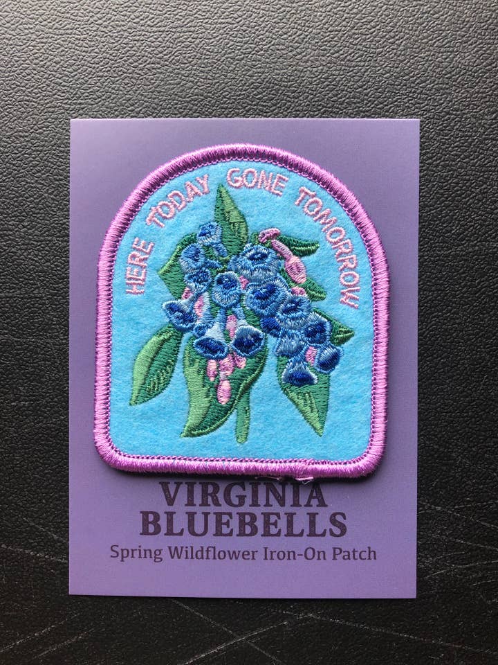Parche de campanillas azules de Virginia para venta al por mayor de Solstice Handmade
