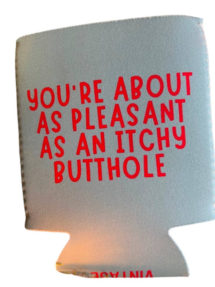 Funny Koozie for wholesale by Disohrted Vintage