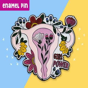 Cuterus Enamel Pin // Cuterus Pin, Lapel Pin, Uterus Feminist