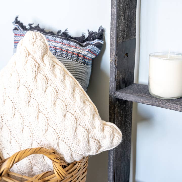 HomeRoots – wholesale Fristående hylla – 4 steg rustik svart trä stege hylla3