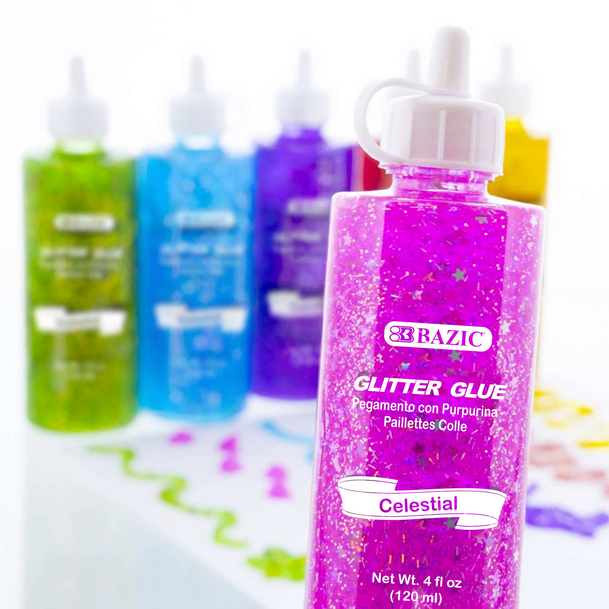 BAZIC Products - Wholesale Glitter - Glitter Glue Celestial Series 4 Oz. (120 mL)3