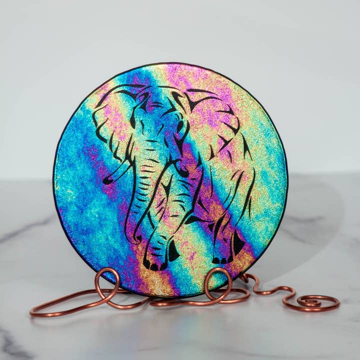 Elephant Sculpture for wholesale by Dee Janssen GlassWorks