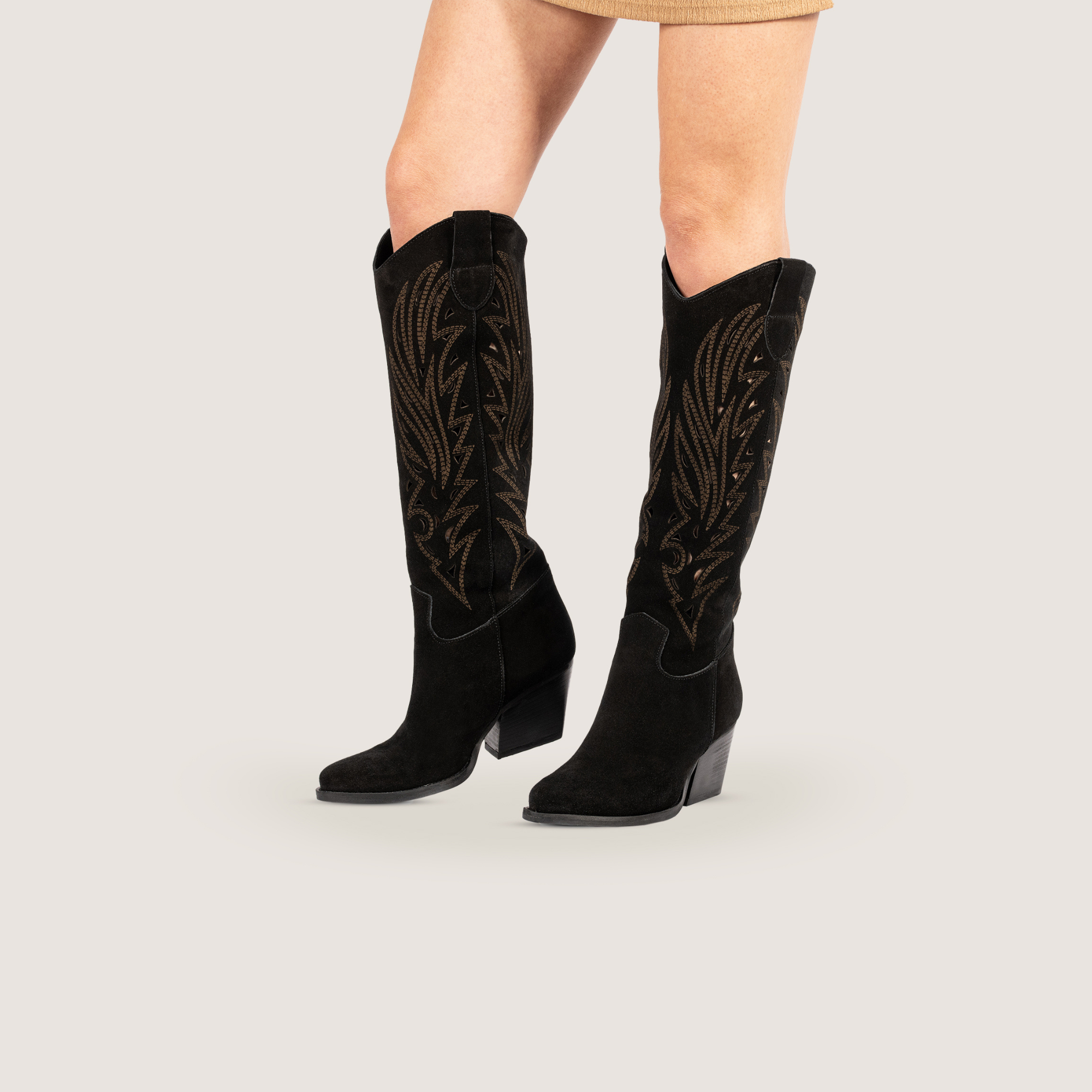 Kali Shoes - Vendita all'ingrosso Stivali da cowboy - Donna - Stivali Texani Rea Nero3