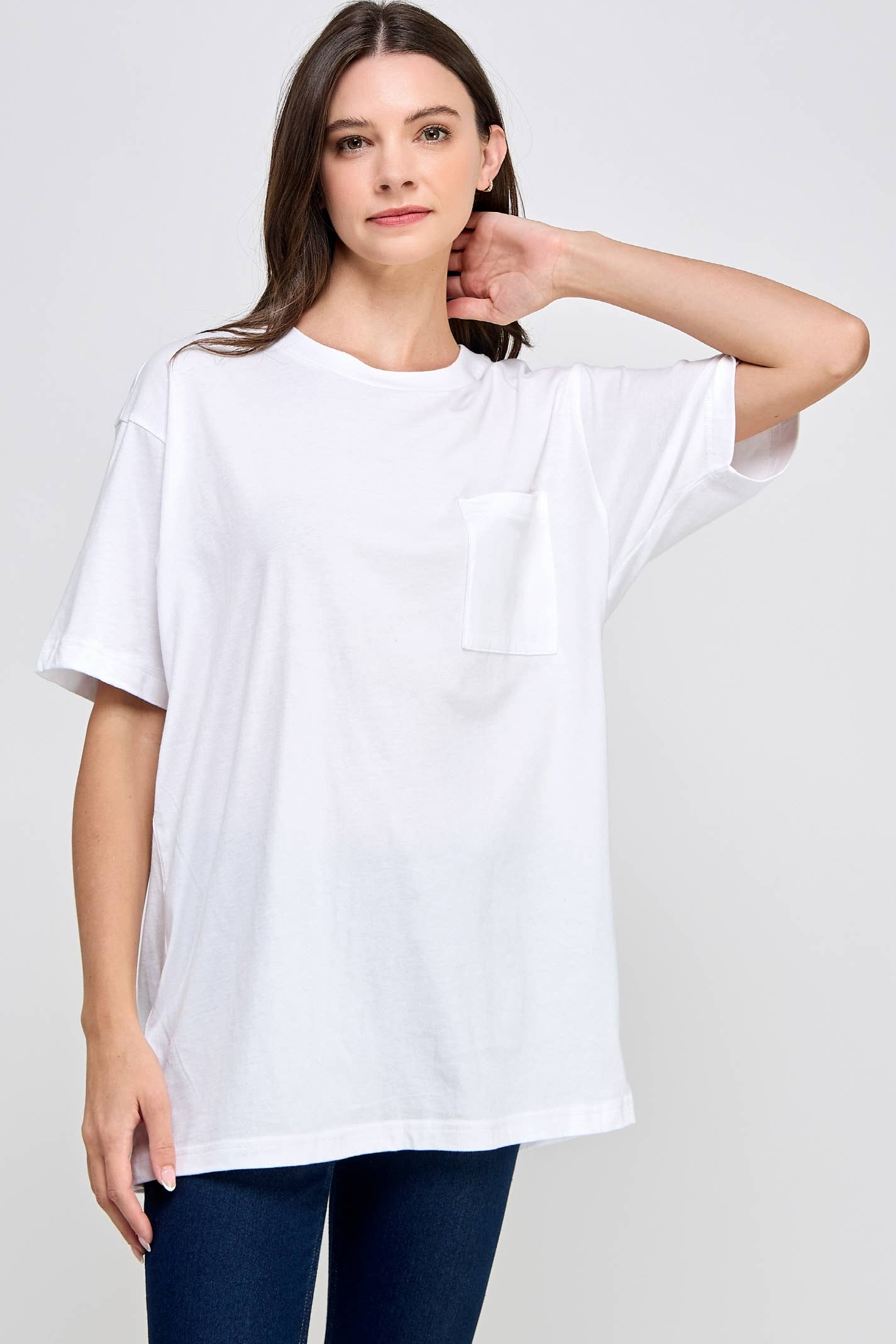 Honestee - Wholesale T-Shirt (Graphic) - Women's - Blank Short Sleeve T-Shirt with Chest Pocket4