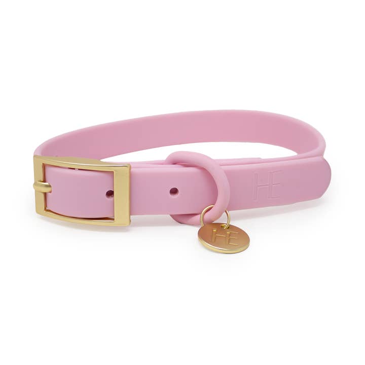 Candy floss Pink 'All Weather' Dog Collar for wholesale by Hounds of Eden