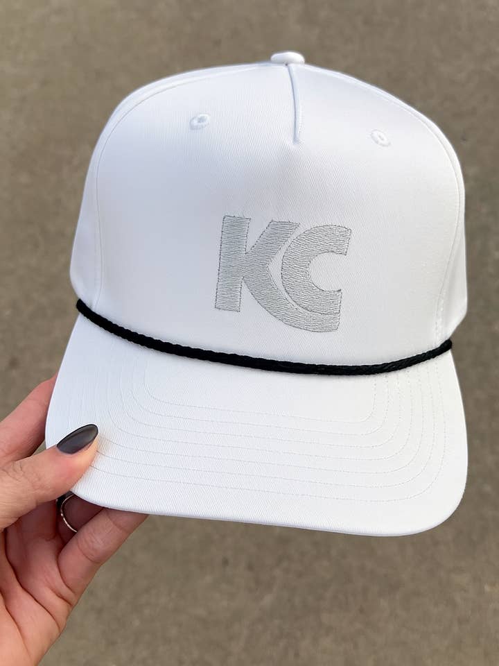 Embroidered Kansas City KC Rope Hat for wholesale by Thread Friday