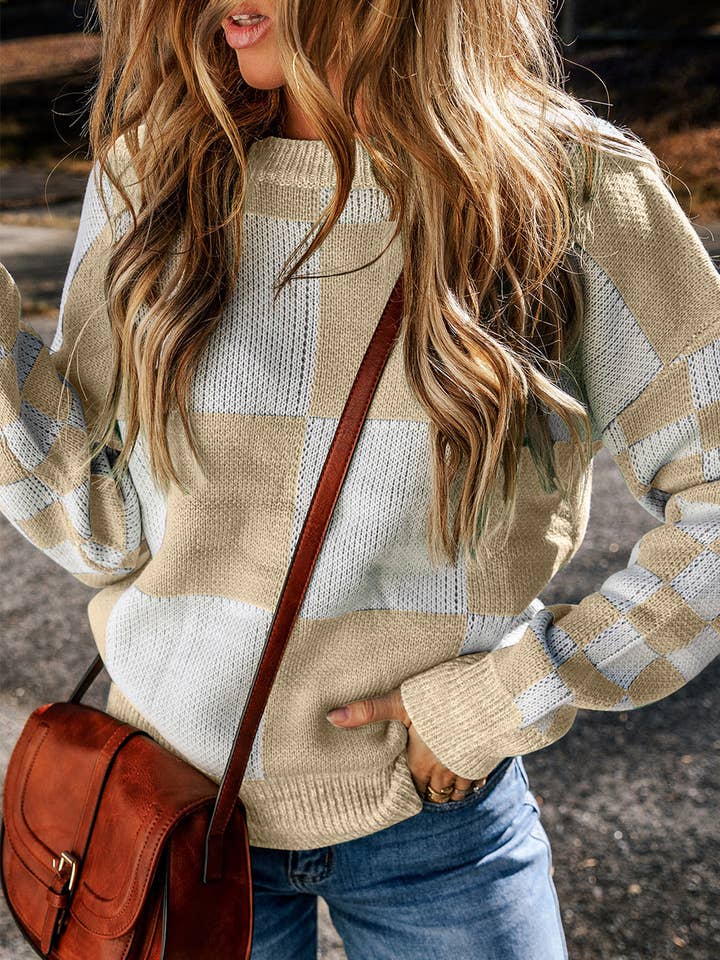 Pull à épaules tombantes Vivifira Print pour la vente par Poppy Lee Lane