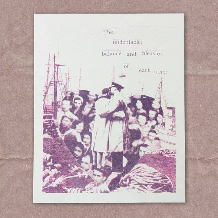 Omhelzing van Liefde Collage Risoprint voor wholesale door The Mook Press