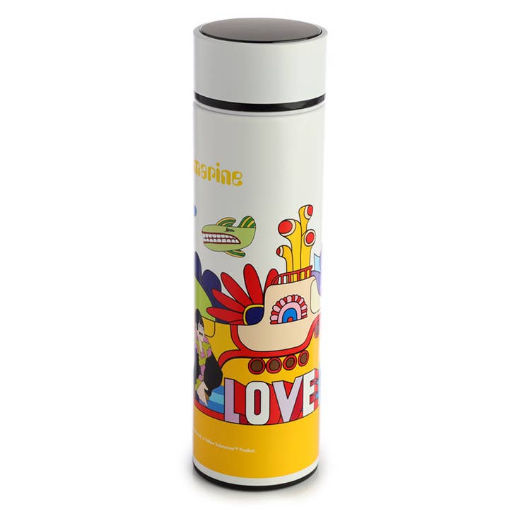 Puckator Ltd - Wholesale Insulated mug/tumbler - Yellow Submarine Thermal Bottle Digital Thermometer 450ml4