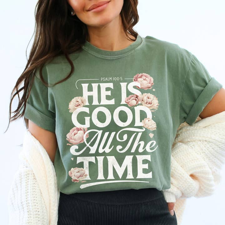 God Is Good All The Time Comfort Colors Christian T Shirt and other Purchase Wholesale god is good all the time. Free Returns & Net 60 Terms on Faire trending on Faire.