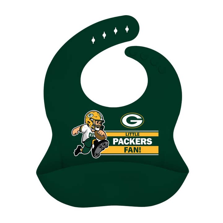 Masterpieces Puzzles - Wholesale Bib - Baby - Green Bay Packers - NFL Silicone Bib