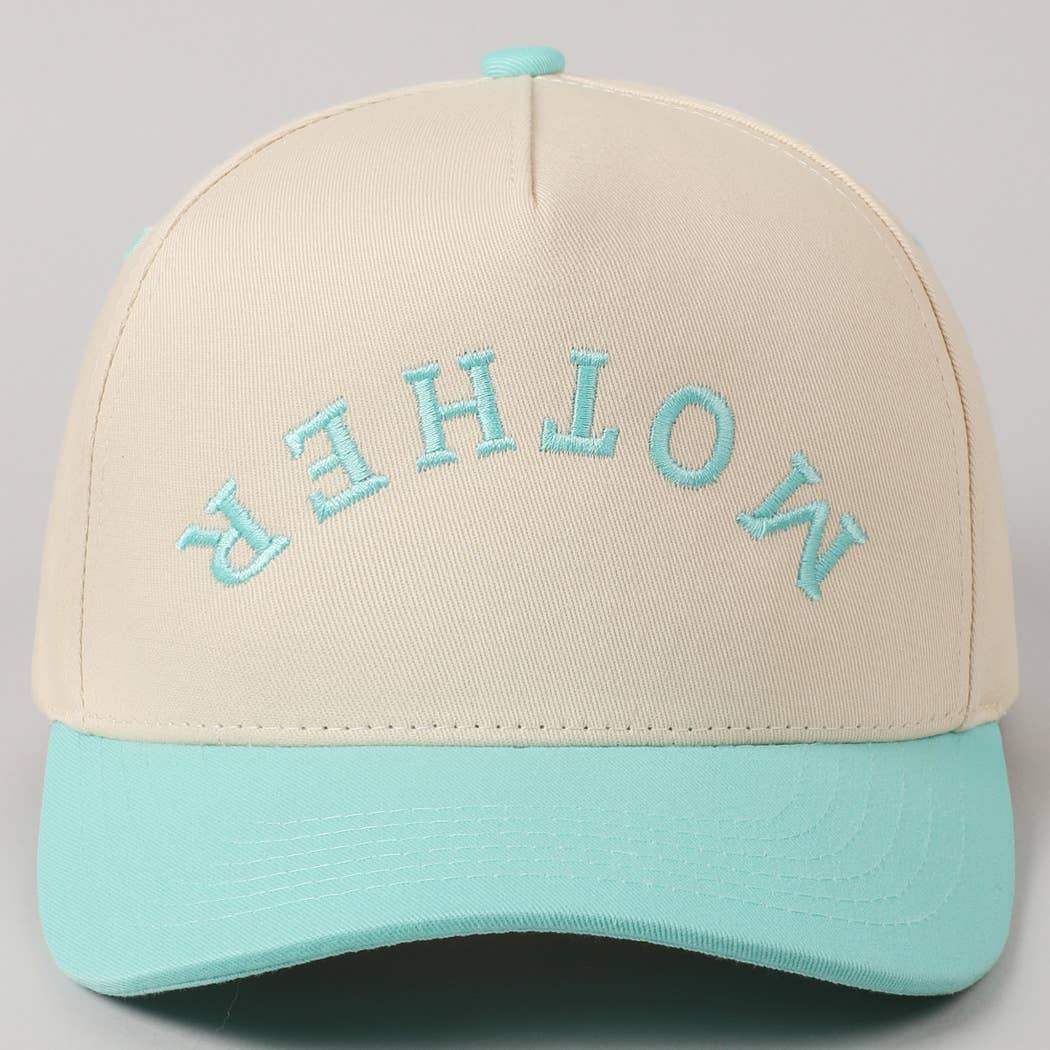 Fashion City - Wholesale Baseball Cap - Women's - MOTHER Upside Down Lettering Embroidery Cap32