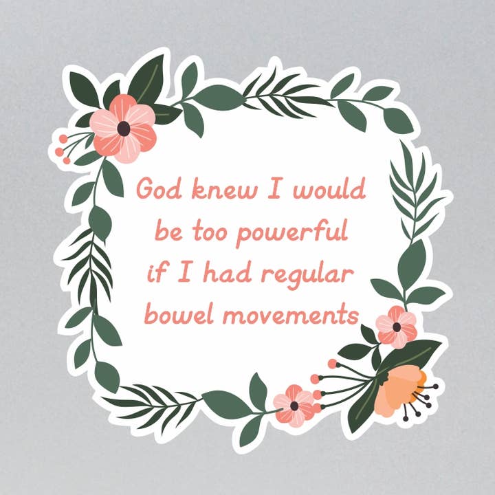 God Knew Sticker for wholesale by Lunch Box Stickers