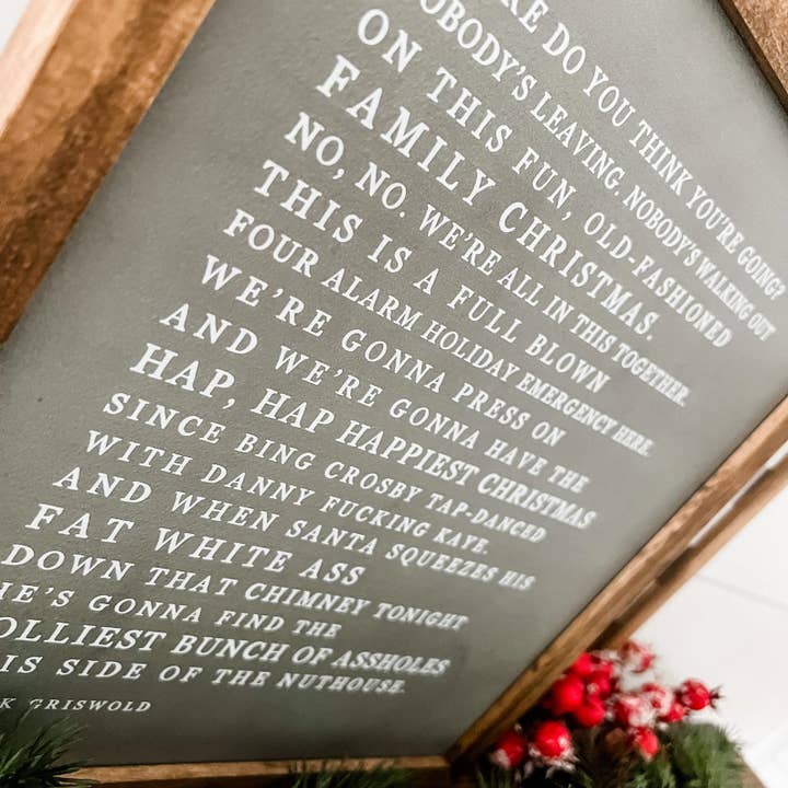 WillowBee Signs & Designs - Wholesale Sign - Jolliest Bunch Quote, Green Background/Square1