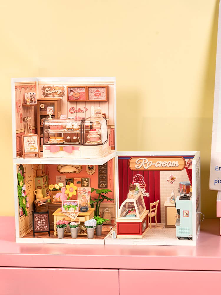 Robotime - Wholesale DIY Craft Kit - DW019B Rolife Tasty Cake Shop DIY Miniature House5