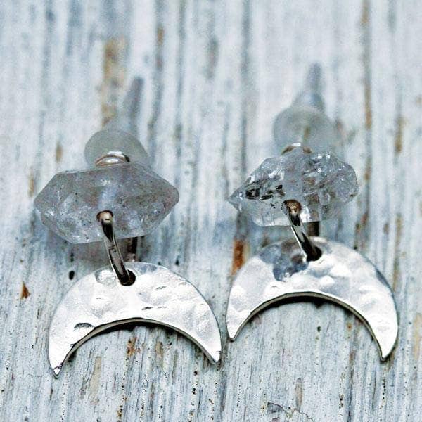 Herkimer Luna Studs for engroshandel hos bahgsu jewels