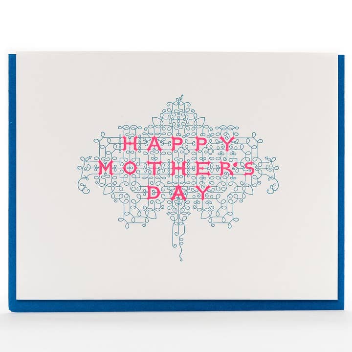 Tarjeta de florecimiento del Día de la Madre para venta al por mayor de Porchlight Press Letterpress