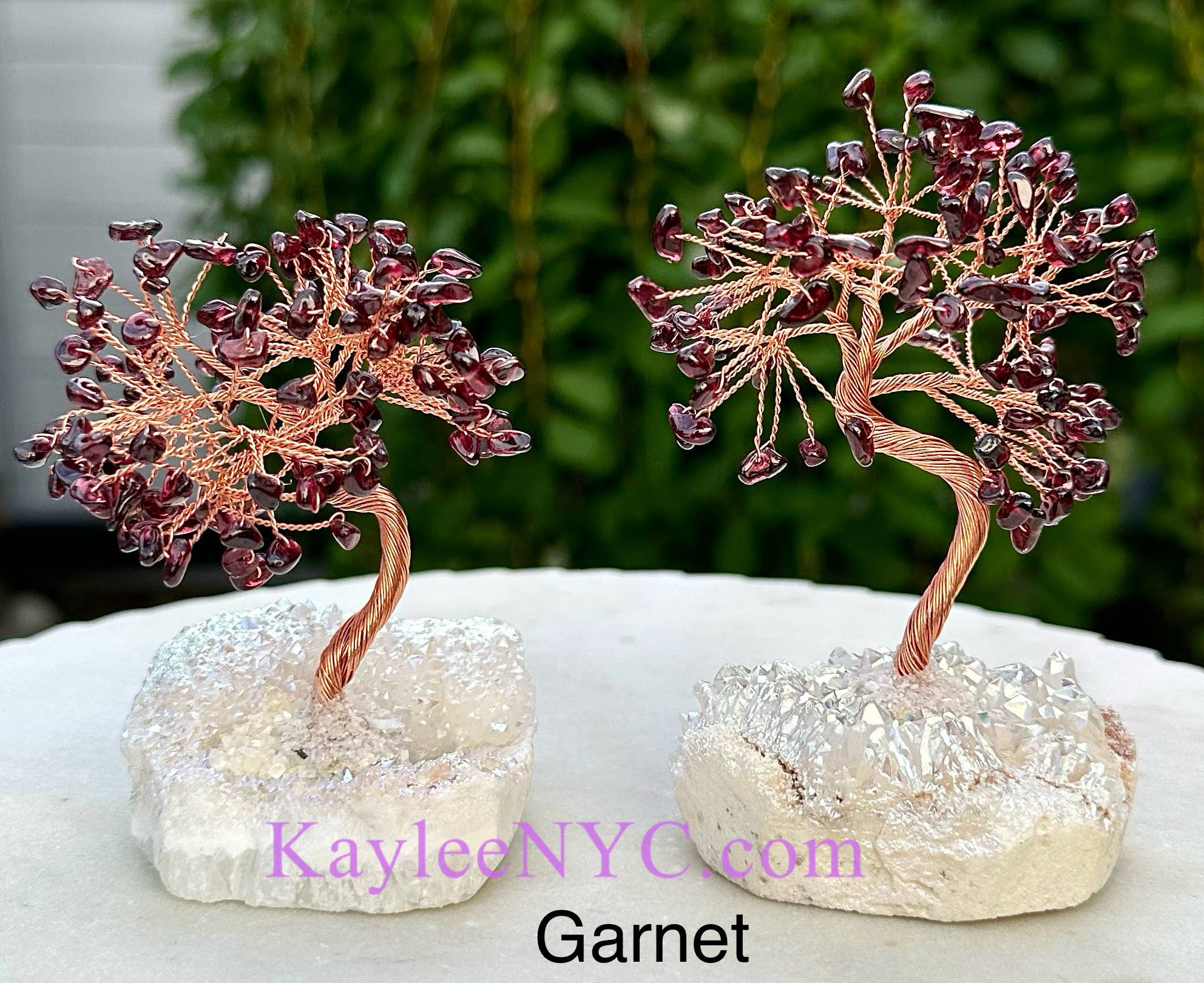 KayleeNYC - Wholesale Spiritual Stone/Crystal - Bonsai Tree with Angel Aura Base Crystal6