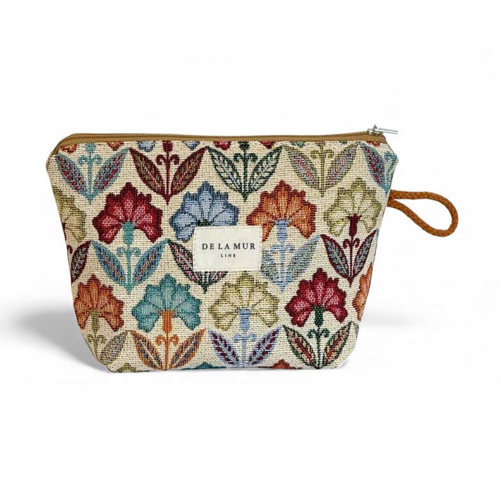Small Makeup Bag Flora for wholesale by DE LA MUR LINE US Inc