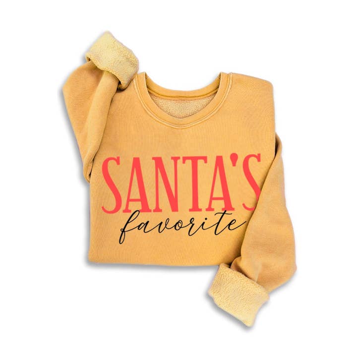 SANTA S FAVORITE MINERAL SWEATSHIRTS for wholesale by HRTandLUV