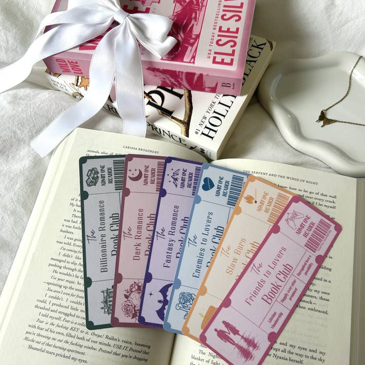 Segnalibri della Raccolta di Trope per la vendita all'ingrosso da parte di Heart & Spine Books