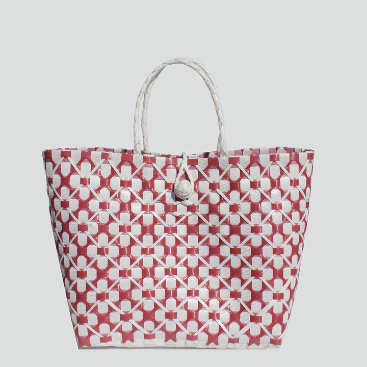 STREET LEVEL - Wholesale Tote Bag - Women's - Swan Straw Tote